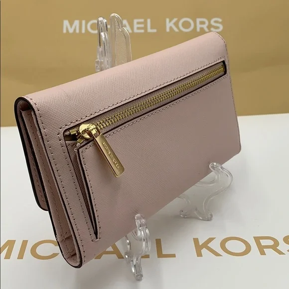 Michael Kors Jet Set Travel Lg Trifold Wallet - Picture 12 of 16